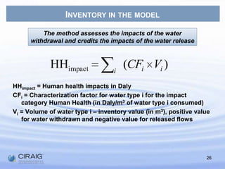 Implications of Water ShortagesEcosystem quality