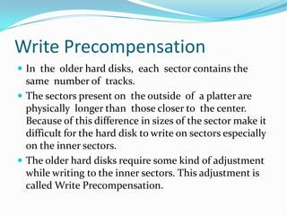 To perform its task effectively, the read/write head must be held in a fixed position relative to the surface it is reading and should also be allowed to move from track to  track  to  allow  access  to  the  entire  disk  surface area. The  surface on  which  the read/write  heads are mounted  is called  the  actuator assembly. 