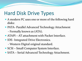  The actuator is the device used to position the head arms to different tracks on the surface of the platter. Spindle MotorThe  spindle  motor,  also  called  the  spindle  shaft,  is responsible  for moving  the  platters around  that  make  the  hard disk  operational. 