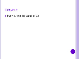 1.1 using letters for numbers | PPTX