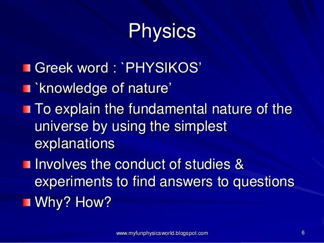 1.1 What Is Physics