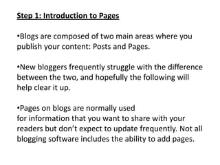 Learn how to write an About Page.