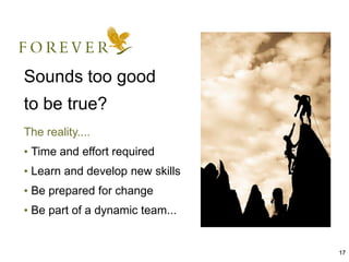 17
Sounds too good
to be true?
The reality....
• Time and effort required
• Learn and develop new skills
• Be prepared for change
• Be part of a dynamic team...
 
