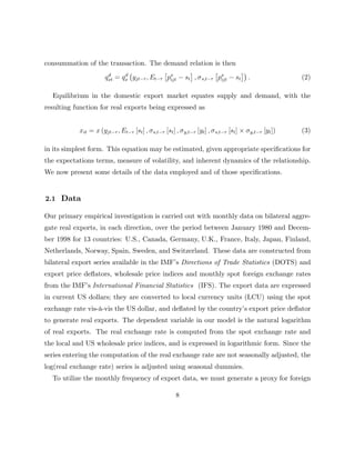 Exchange Rate Volatility and Exports | PDF