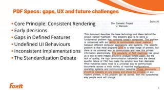 PDF Specification Challenges, User Experience, and AI-Driven Future ...