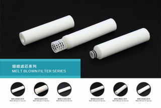 熔喷光面滤芯系列
Melt Blown S Series
熔喷桔皮滤芯系列
Melt Blown O Series
熔喷压纹滤芯系列
Melt Blown E Series
熔喷麻点滤芯系列
Melt Blown D Series
熔喷切槽滤芯系列
Melt Blown G Series
熔喷毛面滤芯系列
Melt Blown P Series
 