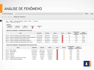 ANÁLISE DE FENÔMENO
 