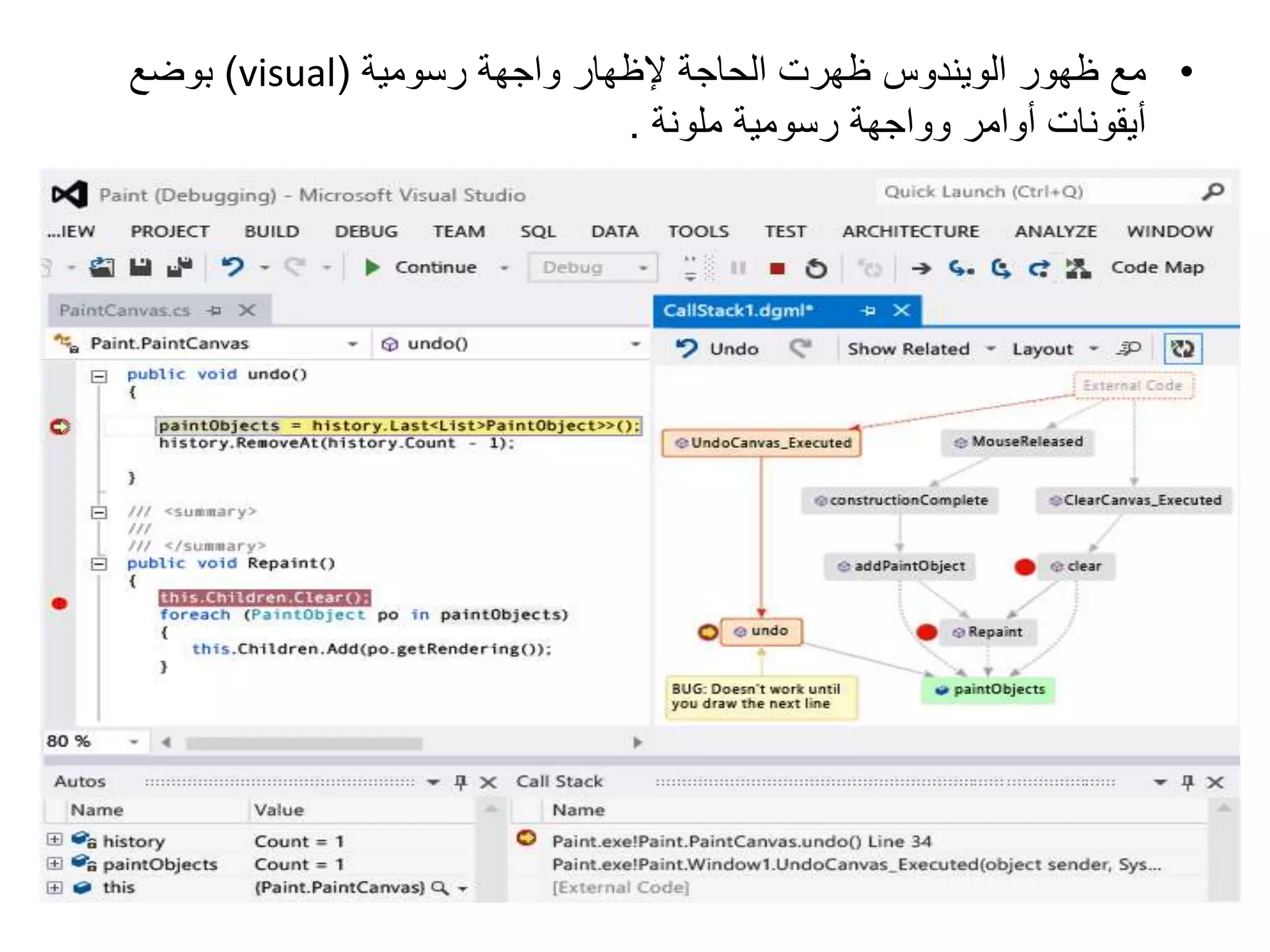 •‫رسومية‬ ‫واجهة‬ ‫إلظهار‬ ‫الحاجة‬ ‫ظهرت‬ ‫الويندوس‬ ‫ظهور‬ ‫مع‬(visual)‫بوضع‬
‫ملونة‬ ‫رسومية‬ ‫وواجهة‬ ‫أوامر‬ ‫أيقونات‬.
 