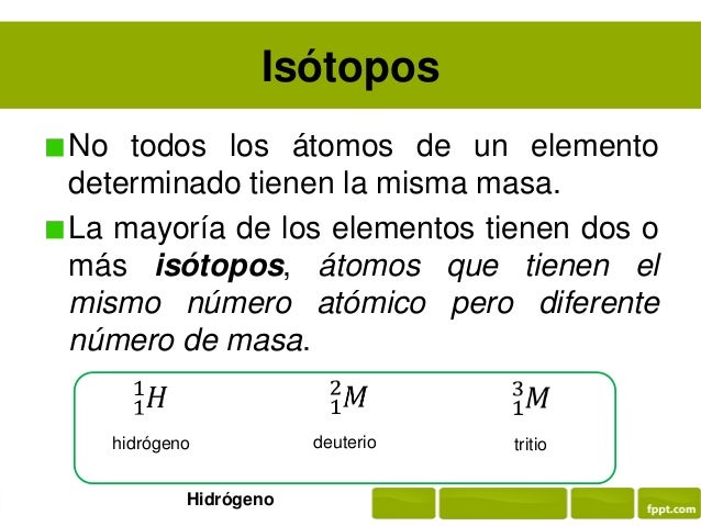 Numero Atomico, Numero de Masa e Isotopos