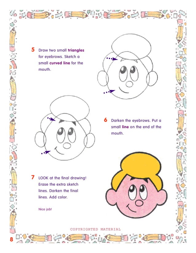 1 23 draw cartoon faces PDF