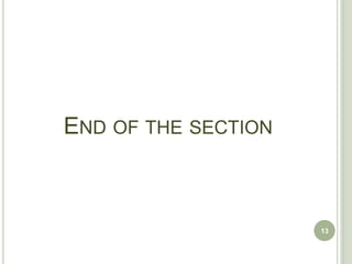 END OF THE SECTION



                     13
 