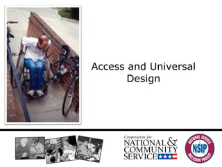 Access and Accommodation Access and Universal Design 