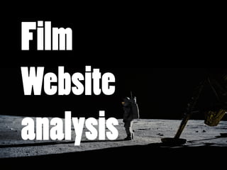 Film
Website
analysis
 