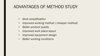 1.1 Work study and method study -Industrial Engineering Basics | PDF