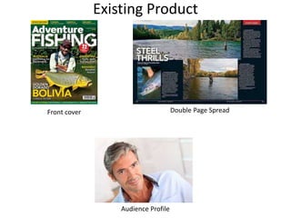 Existing Product
Front cover Double Page Spread
Audience Profile
 
