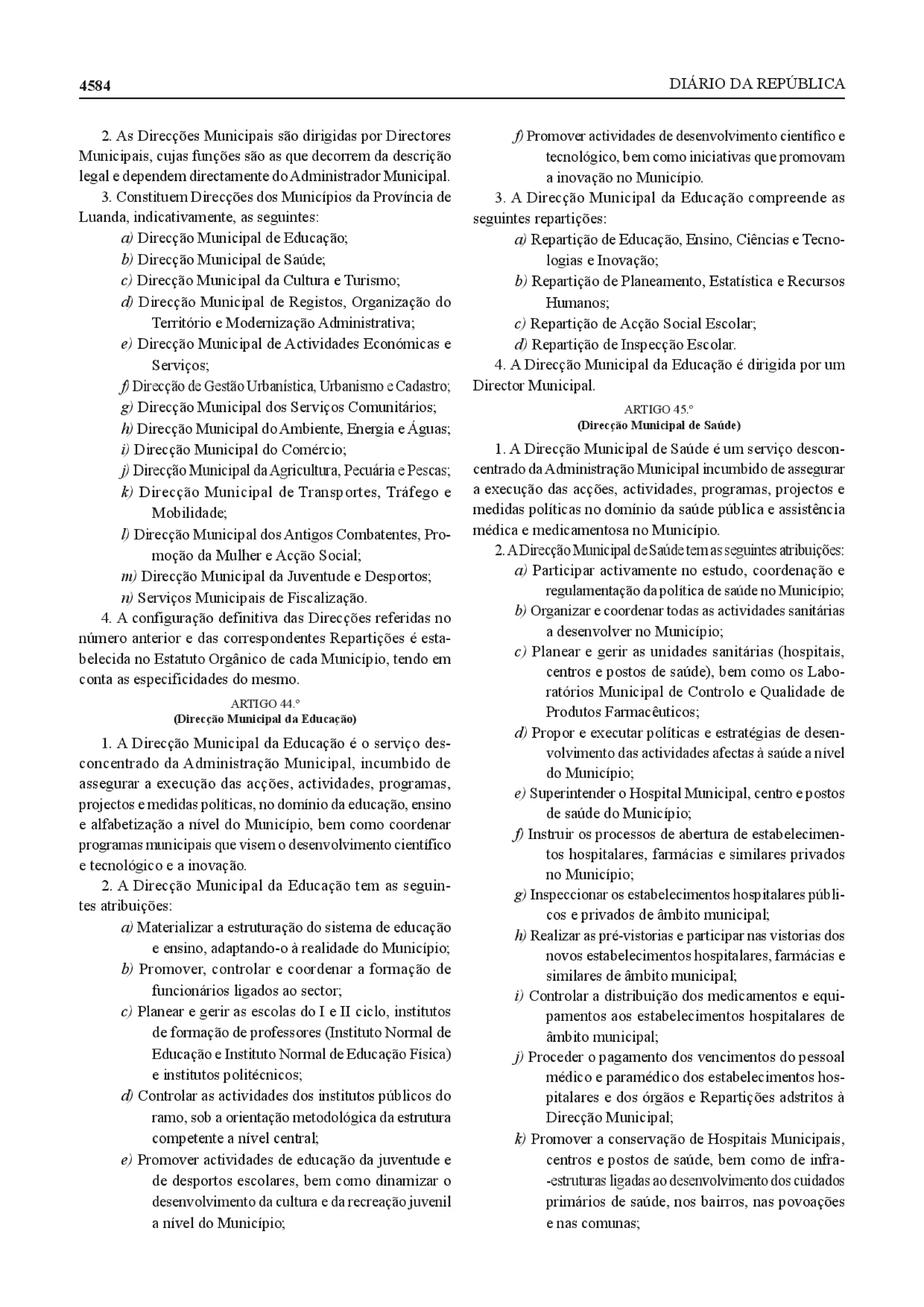 Decreto Presidencial 293-14 Revisao do Estatuto_Orgânico_da_Província_de_Luanda