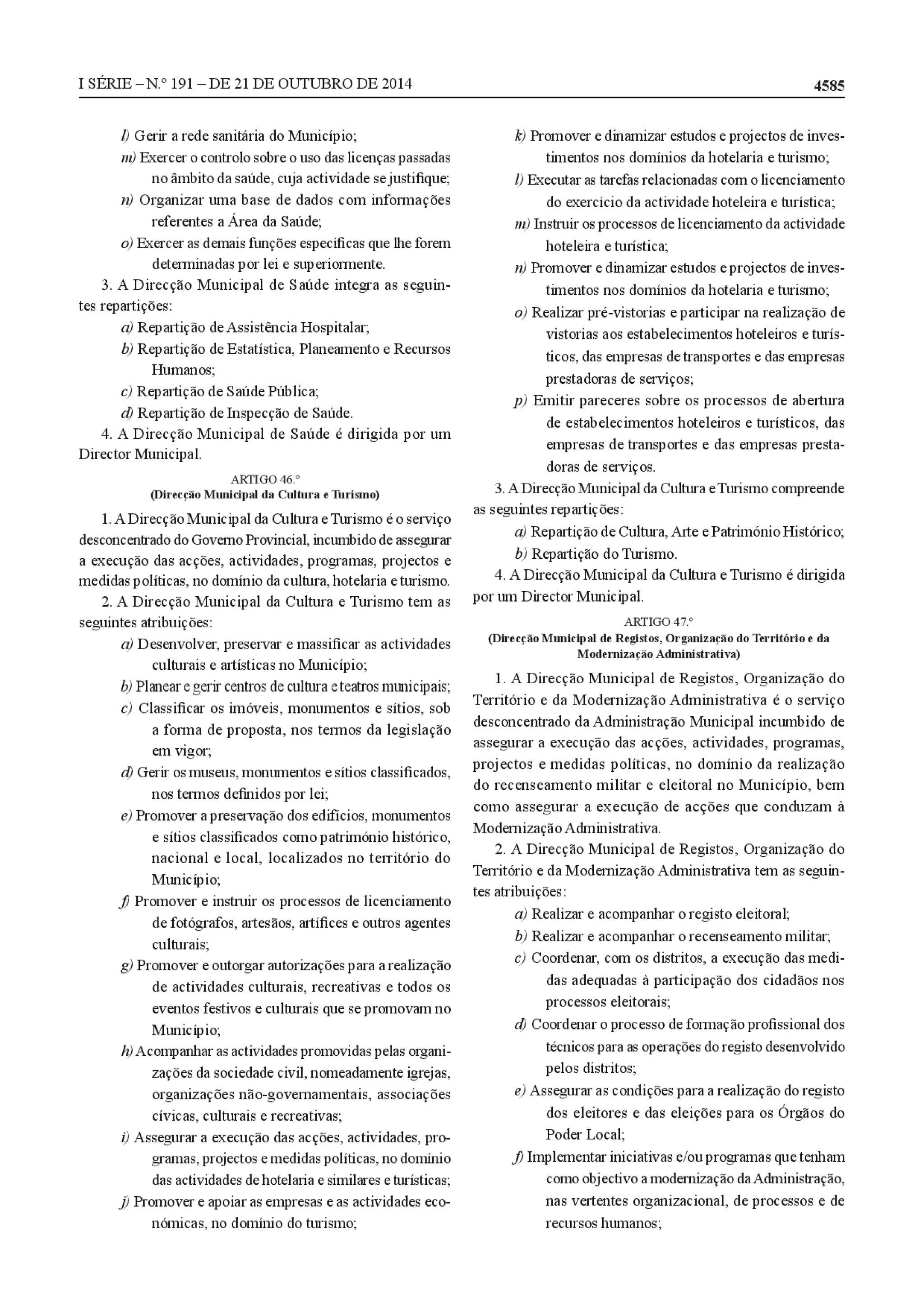 Decreto Presidencial 293-14 Revisao do Estatuto_Orgânico_da_Província_de_Luanda