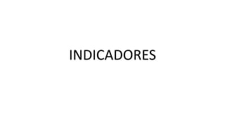 INDICADORES
 