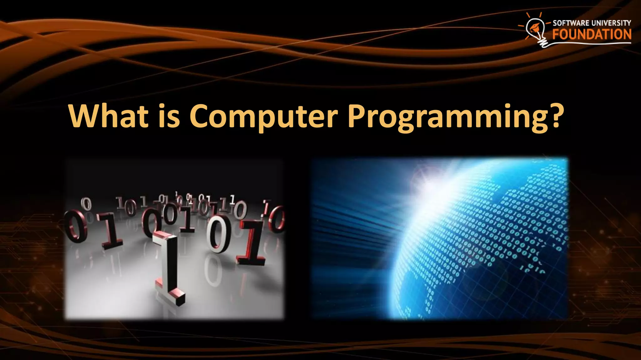 01. Introduction to Programming | PPTX