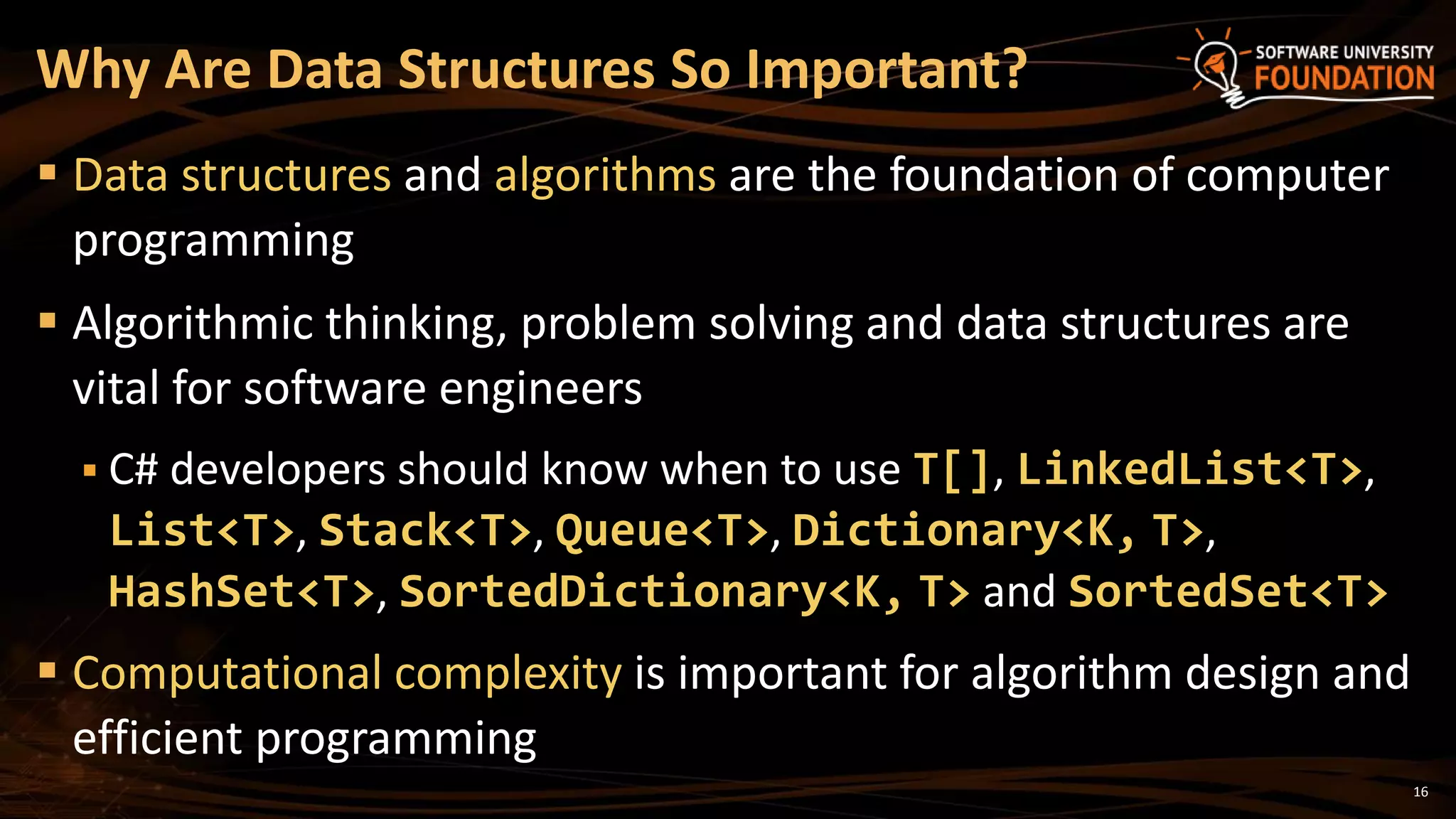 19. Data Structures and Algorithm Complexity | PPTX