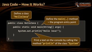01. Introduction to programming with java | PPT
