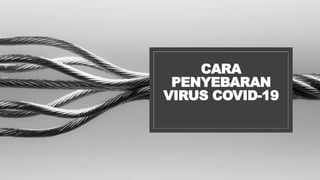CARA
PENYEBARAN
VIRUS COVID-19
 