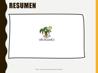 Mtra.. Zoraida Guadalupe Martínez Alvarado
RESUMEN
 