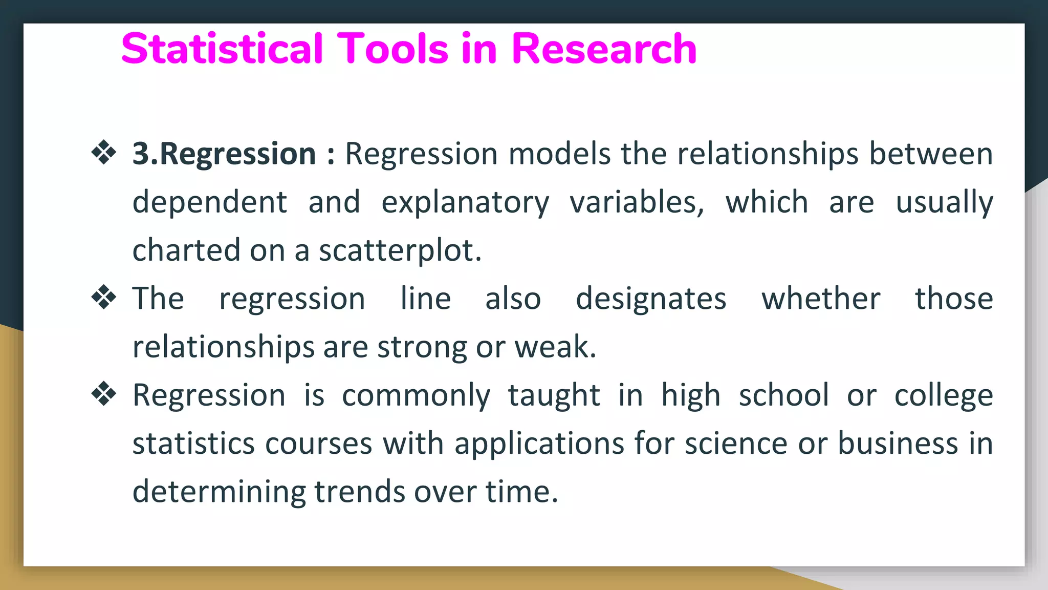 STATISTICAL TOOLS IN RESEARCH | PDF