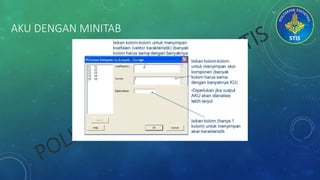 AKU DENGAN MINITAB
 