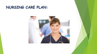 NURSING CARE PLAN:
 