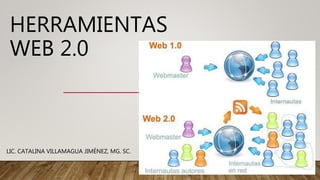 HERRAMIENTAS
WEB 2.0
LIC. CATALINA VILLAMAGUA JIMÉNEZ, MG. SC.
 
