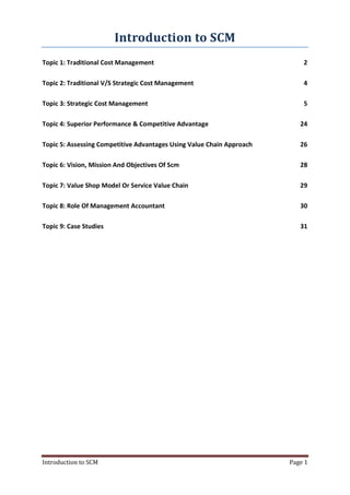 Strategic Cost Management | PDF