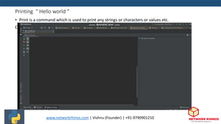 1. basics of python | PPT