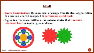 1.1 introduction of gear | PPTX