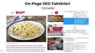126
On-Page SEO Faktörleri
Görseller
 
