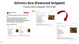 148
Sıfırıncı Sıra (Featured Snippet)
Featured Snippet İhtimali
 