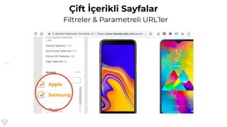 45
Çift İçerikli Sayfalar
Filtreler & Parametreli URL’ler
 