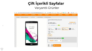 51
Çift İçerikli Sayfalar
Varyantlı ÜüԱ
 