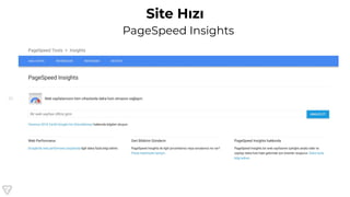 81
Site Hızı
PageSpeed Insights
 