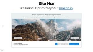 93
Site Hızı
#2 Görsel Optimizasyonu: Kraken.io
 