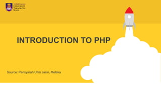 1. introduction to php and variable | PPT