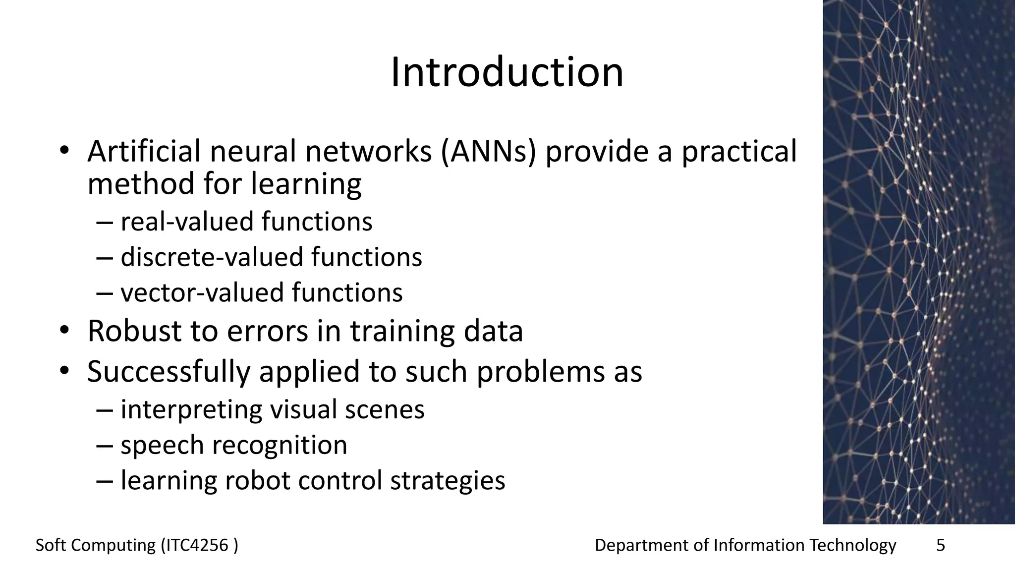 Introduction to artificial neural network | PPT