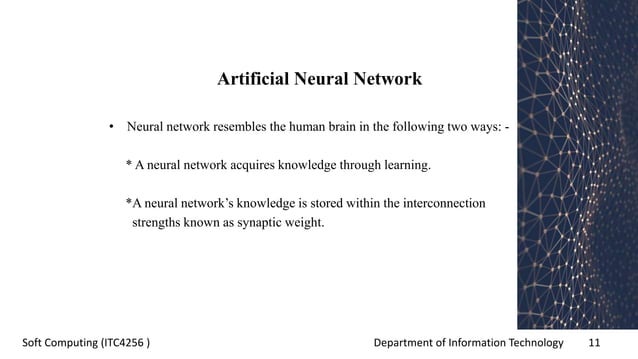 Introduction to artificial neural network | PPTX | Computer Networking ...