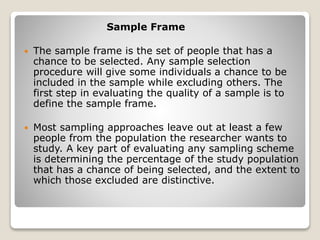 Survey research and Sampling | PPT