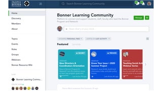 2020 New Bonner Directors & Coordinators Orientation - Opening Session