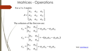 Matrix A13 Matrix introduction and matrix operations. | PDF