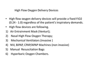 Fi02 Machine 1.1 oxygen therapy | PDF