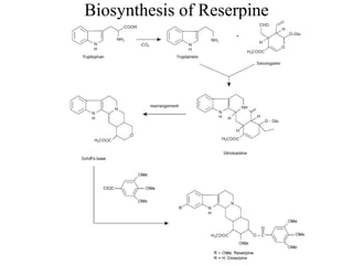 Biosynthesis of Reserpine
 