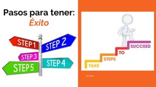 Pasos para tener:
Éxito
 