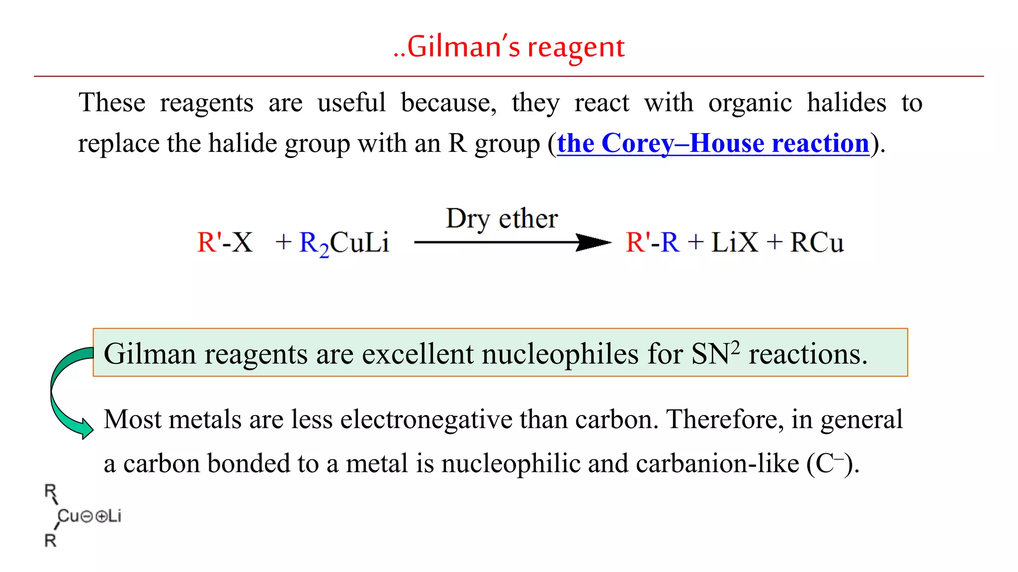 1. Gilman's reagent | PPT